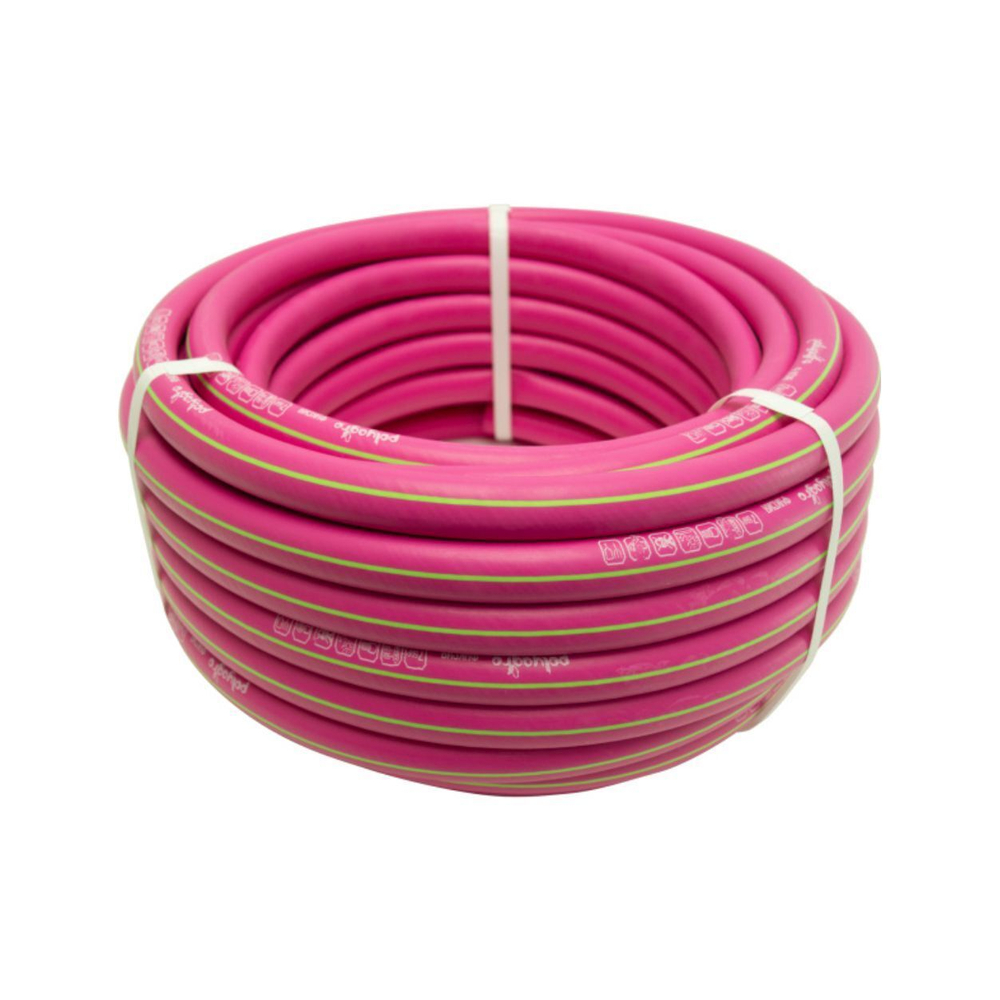 Шланг ТЭП 3/4" 25 м Polyagro ФУКСИЯ резиновый армир трёхслойный морозостойкий