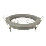 Встраиваемый потолочный светильник под лампу GX53, серебро / серая, без лампы