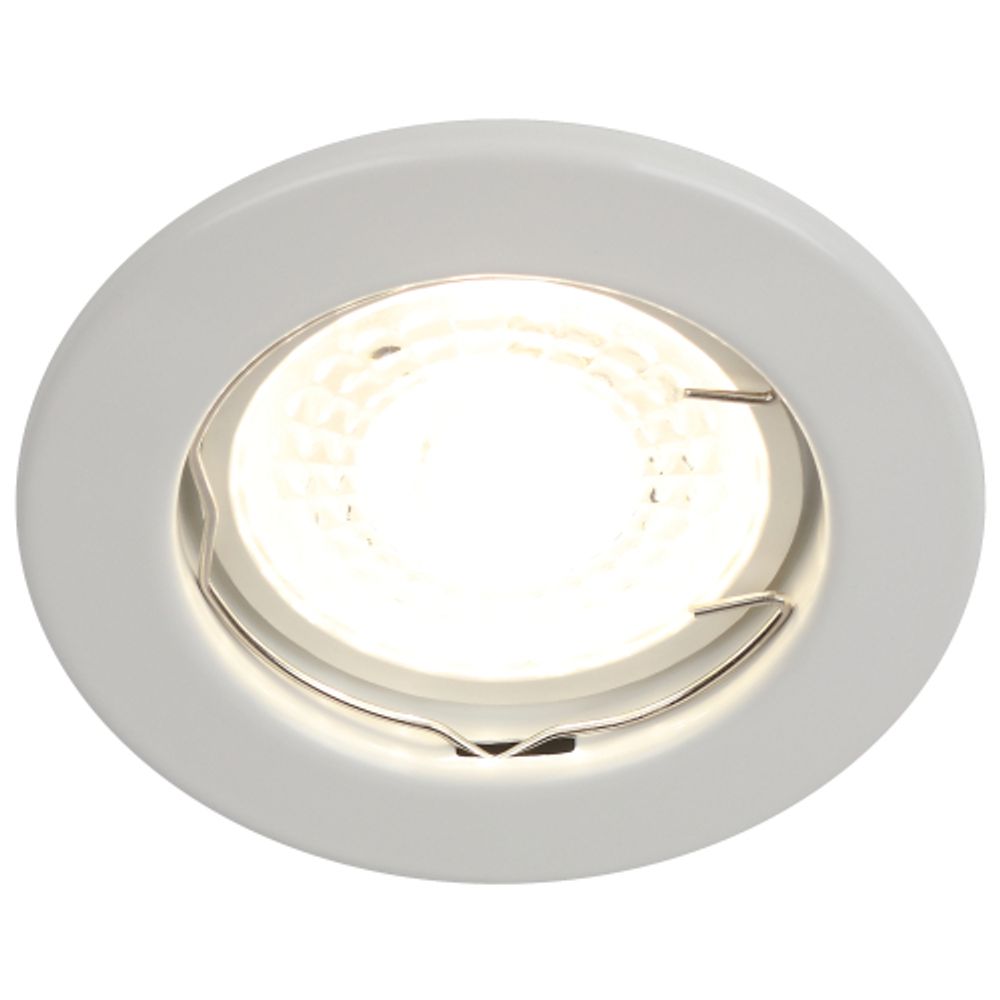 ST1 WH Светильник ЭРА штампованный MR16,12V/220V, 50W белый | Штампованные встраиваемые светильники