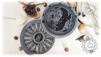 Славянские руны "Волк и ворон"