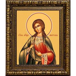 Анатолия Римская мученица. Икона на холсте.