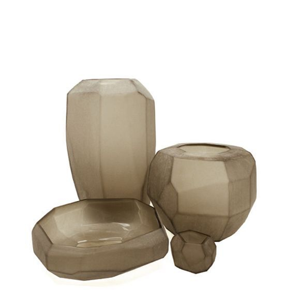 Чаша Guaxs Cubistic Smokegrey, 40 см