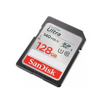 Карта памяти SanDisk Ultra SDXC 128GB UHS-I U1 R 140 МБ/с