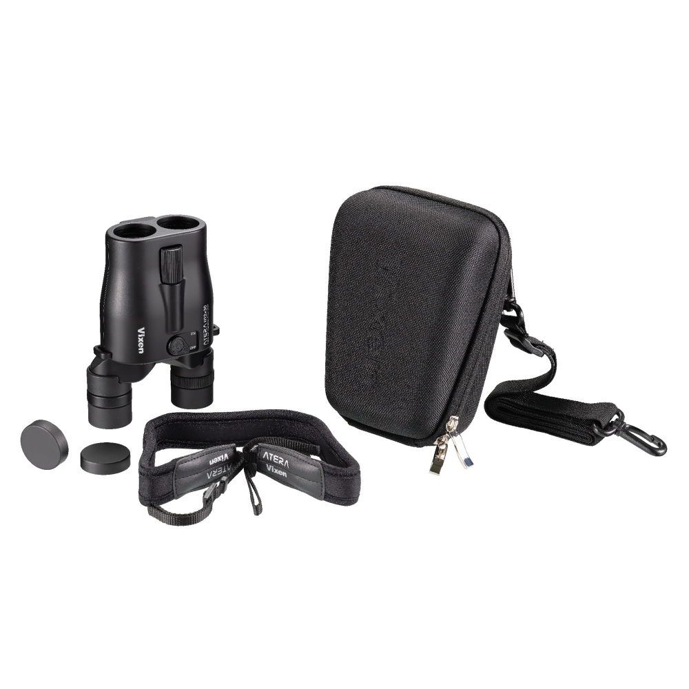 Бинокль VIXEN ATERA H12X30 с оптическим стабилизатором — комплект поставки