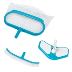 Набор для очистки бассейнов (сачок,щетка,вакуумная насадка для дна) Ø29,8 мм Deluxe Intex (29057)