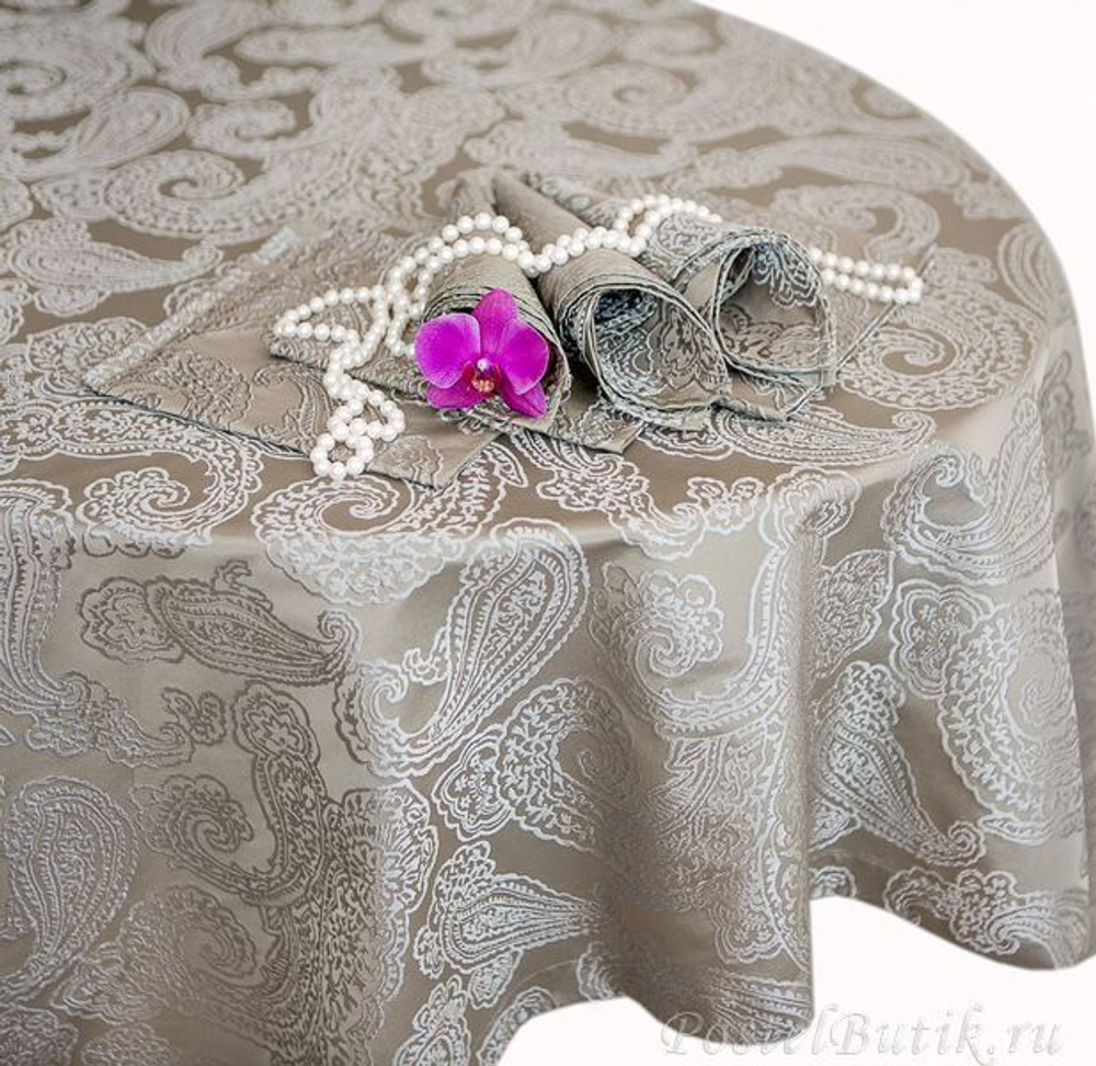 Скатерть 170x270 Proflax Rondo taupe Германия