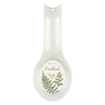 Подставка для ложки с декором 200х80х35 мм (светло-серый)