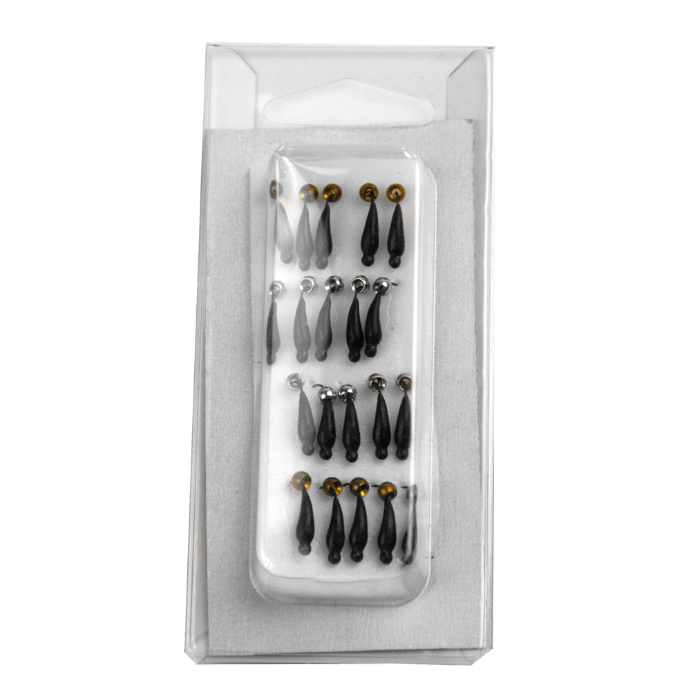 Мормышка "Поденка" с шариком Серебро/Латунь (0.6гр)