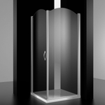 Душевое ограждение BURG, 1000x1000x2070, левое, профиль хром, стекло прозрачное, LUX-BURG1010-LTRCR