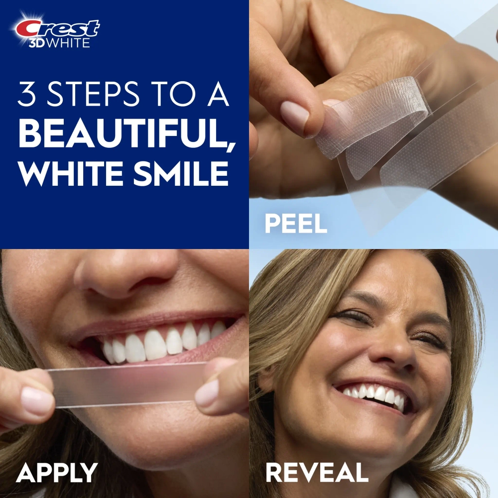 Отбеливающие полоски для зубов Crest 3D Whitestrips Anti-Aging Whitener (Radiant Express)