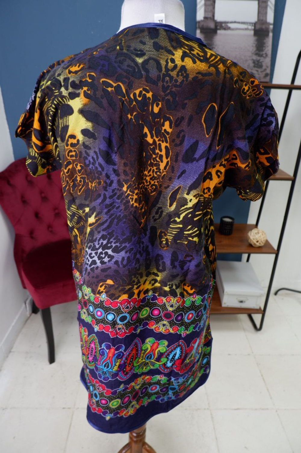 Платье летнее яркое 50 размер