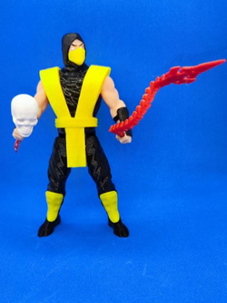 Подвижная фигурка "Скорпион" Mortal Kombat, пластик, цвет желтый