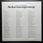 Шуберт - Лебединая песня (Германия 1981г.)