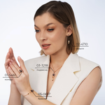 Серьги-пусеты «Ловец снов» (пожелание удачи) из красного золота