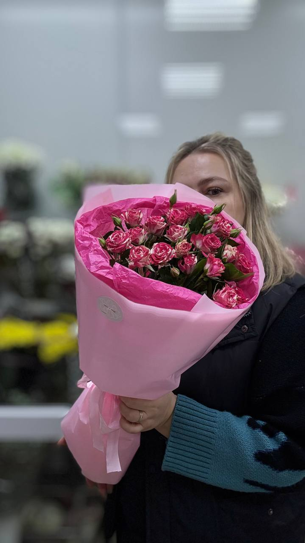 Букет "Романтик" из кустовых роз