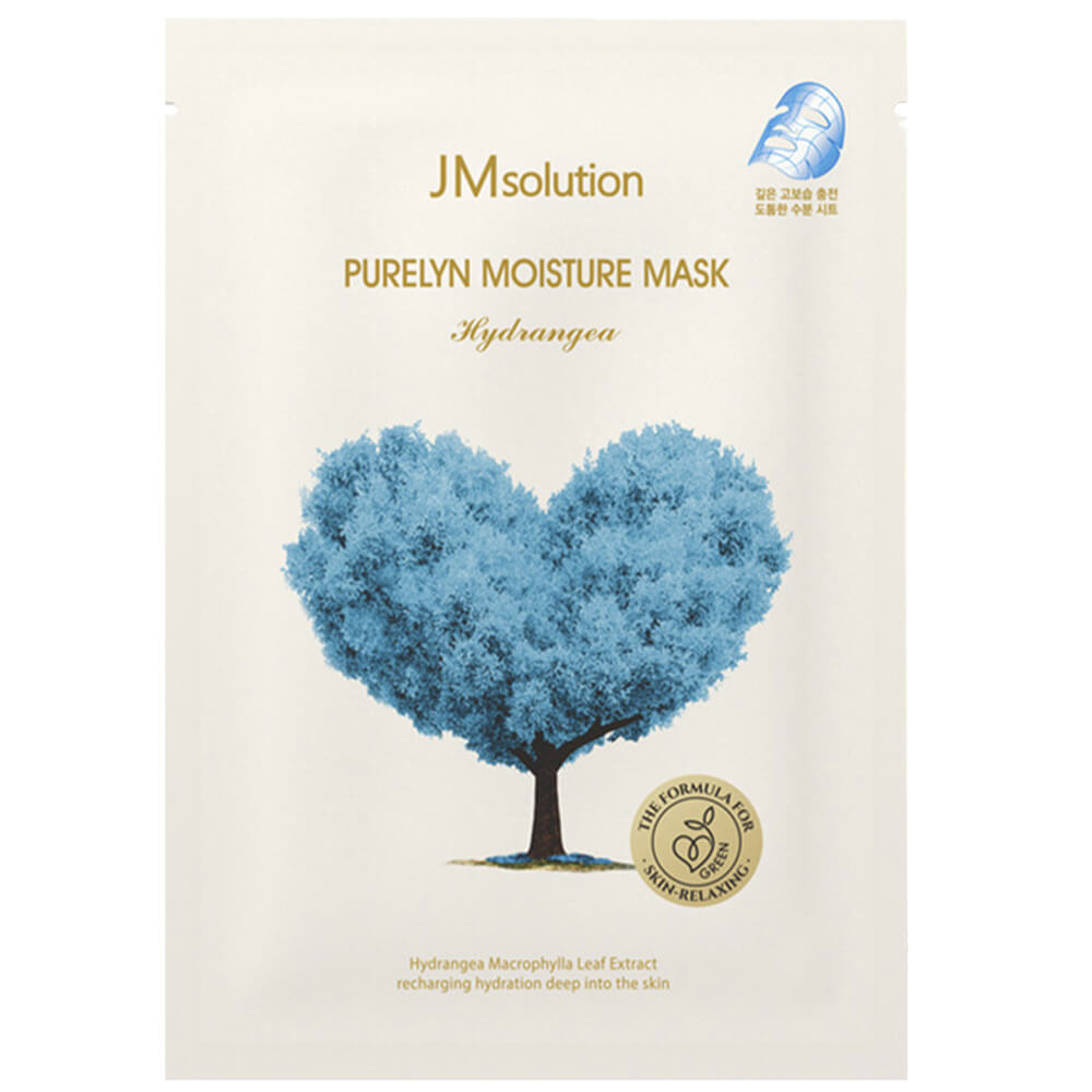 Увлажняющая тканевая маска с гортензией JMsolution Purelyn Moisture Mask Hydrangea 33 мл