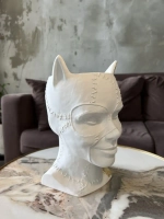 Кашпо Кошка Гипсовая голова Ваза скульптура горшок