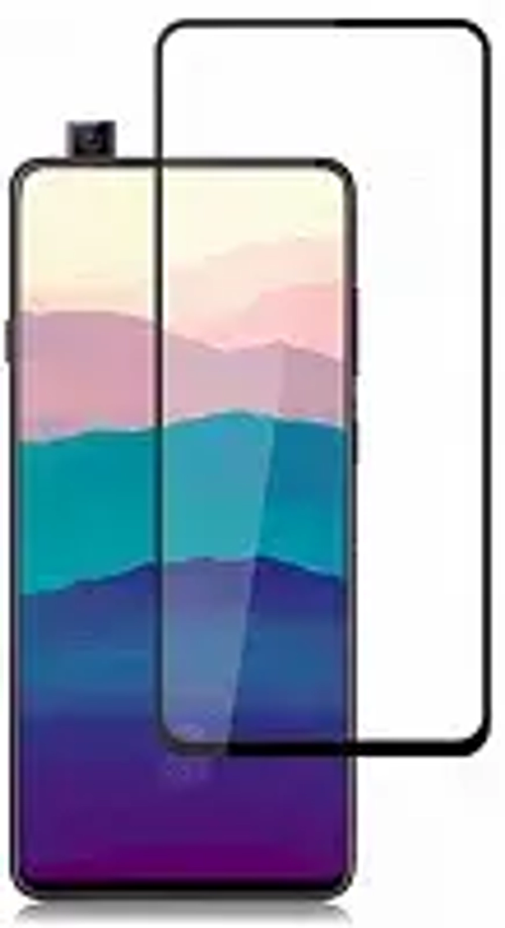 Защитное стекло Glass PRO (Full) Screen для Samsung Galaxy A90 (2019) цветное (черная рамка)