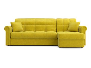 Диван угловой с оттоманкой Палермо 1,4 - Velutto 28 оливковый/кант 28 оливковый
