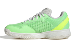 Детские теннисные кроссовки Adidas Courtflash K - pure teal/silver metallic/lucid lemon