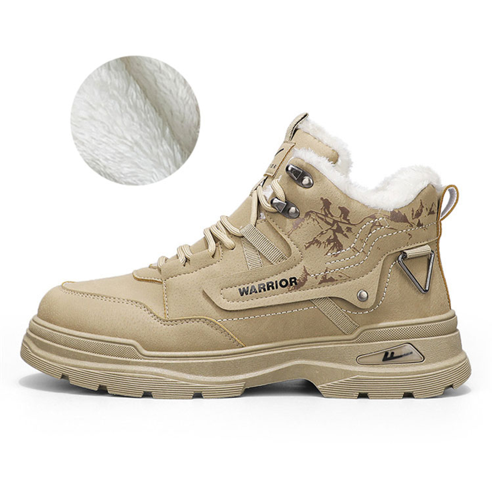 WARRIOR Work Boots Men"s High top Khaki