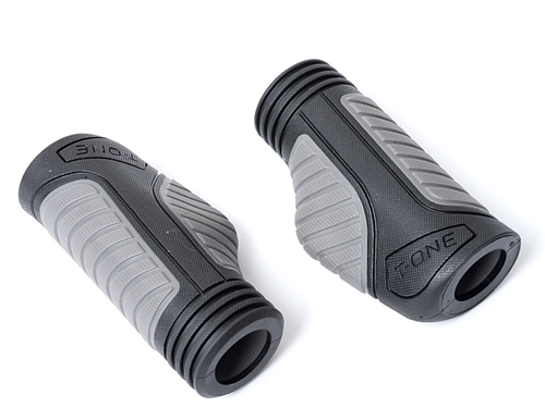 Грипсы AGR Ergo 5 90мм резин. эргон. компон.+гель 120г. черно-серые AUTHOR