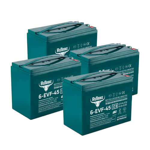 Комплект аккумуляторов RuTrike 6-EVF-45 48V47.5AH (AGM)