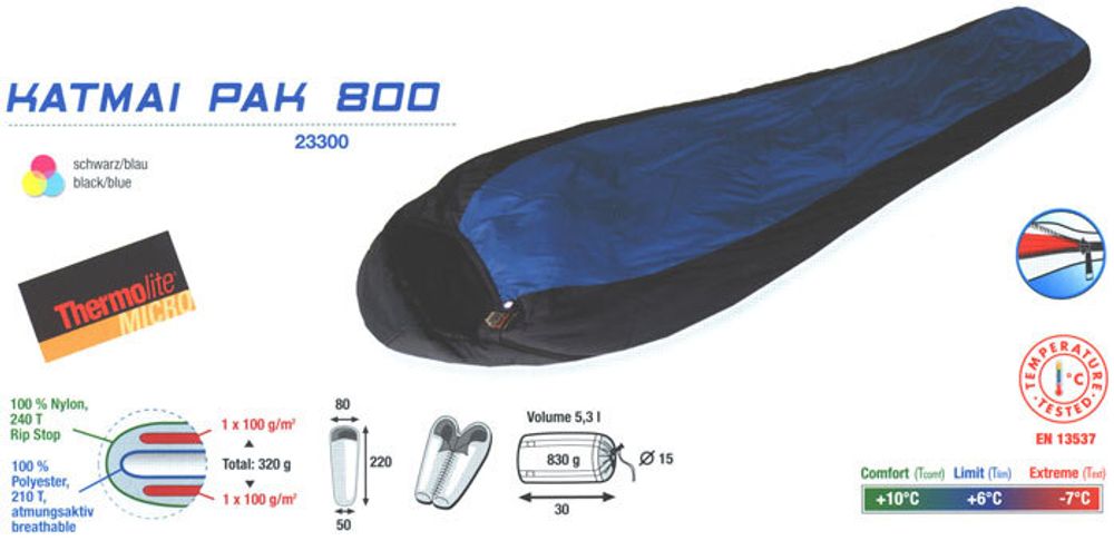 Спальник High Peak Katmai Pak 800