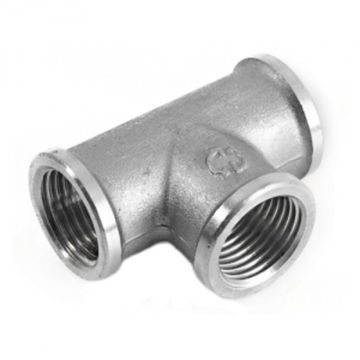 Тройник Stout 1 1/4" ВР с внутренней резьбой никелированный латунный SFT-0020-000114