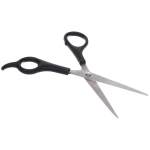 Ножницы универсальные бытовые «ВАЖНЫЕ МЕЛОЧИ», с упором для пальца, цвет черный, 17см (блистер Селфи)