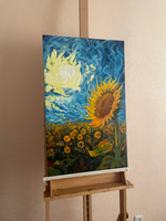 Картина маслом на холсте "День солнца" 80х50 см. Деревянный подрамник. Художник Наталия Осадчук