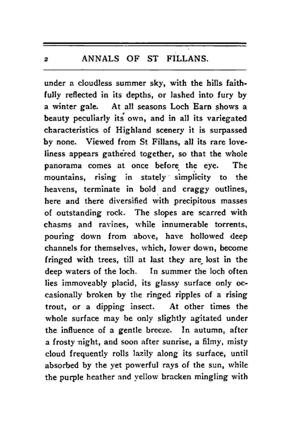 Annals of St. Fillans | Alexander Porteous