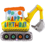Шар Фольгированный Экскаватор (Желтый)