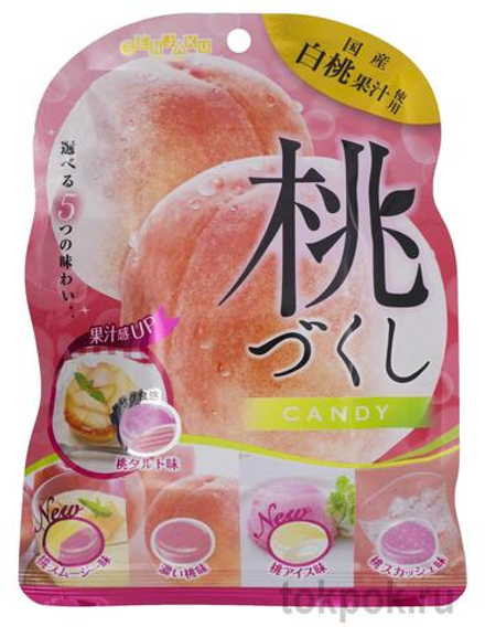 Карамель со вкусом персика Senjaku, 85 гр.