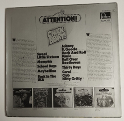 Винтажная виниловая пластинка LP Chuck Berry Attention (Germany 1974)