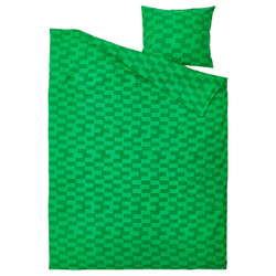 IKEA BLÅSKATA  (ИКЕА БЛÅСКАТА)  -  Пододеяльник и наволочка, зеленый/узор, 150x200/50x60 см