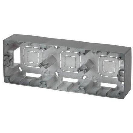 Коробка наклад. монтажа 3 поста Эра12 графит 12-6103-12 ЭРА Б0043186