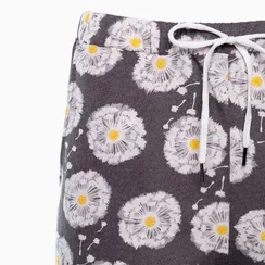 Брюки женские с принтом, цвет серый, размер 48