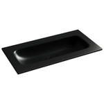 Раковина накладная мебельная CERAMICANOVA Grace прямоугольная 910x457x137 без отверстия под смеситель 910*457*137 цвет черный матовый CN7019MBwx