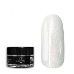 Grattol Camouflage Gel White Glow 06 - Гель молочный с шиммером, 15 мл