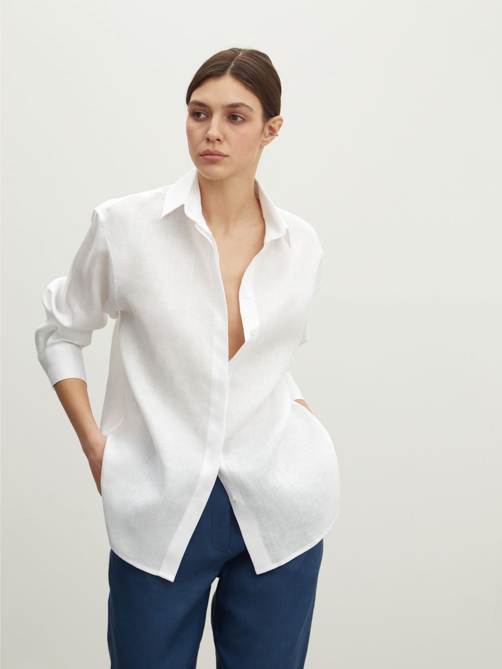 Рубашка Хельсинки Белый лен