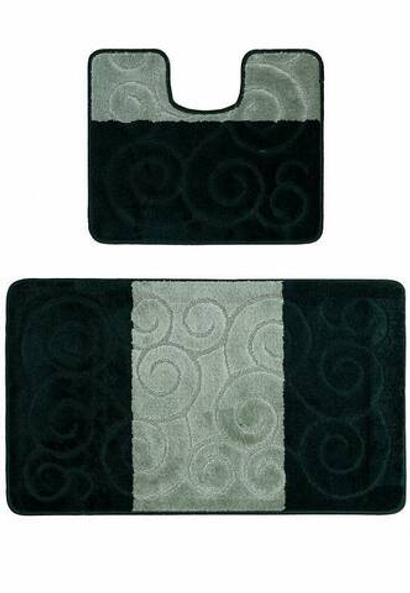 Комплект ковриков для ванной Confetti Bath Maximus Sile 2536 Hunter Green BQF (60*100; 50*60)
