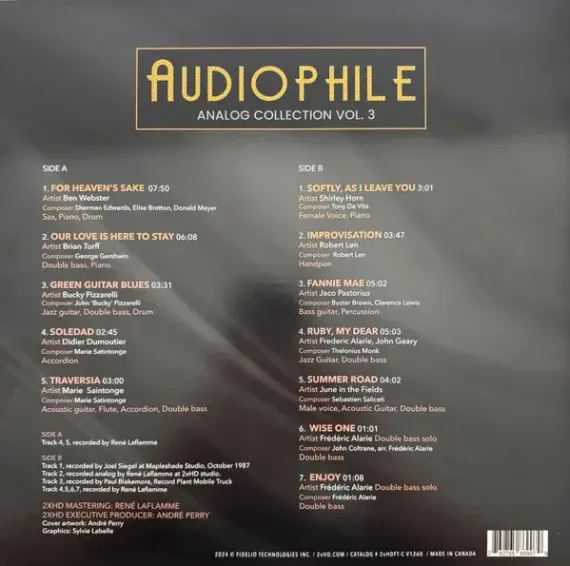 Various – Audiophile Analog Collection Vol. 3 - LP