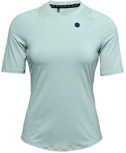 Женская футболка теннисная Under Armour Women's UA RUSH Short Sleeve - green