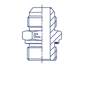 Штуцер FE JIC 1.7/8 - BSP 1.1/2