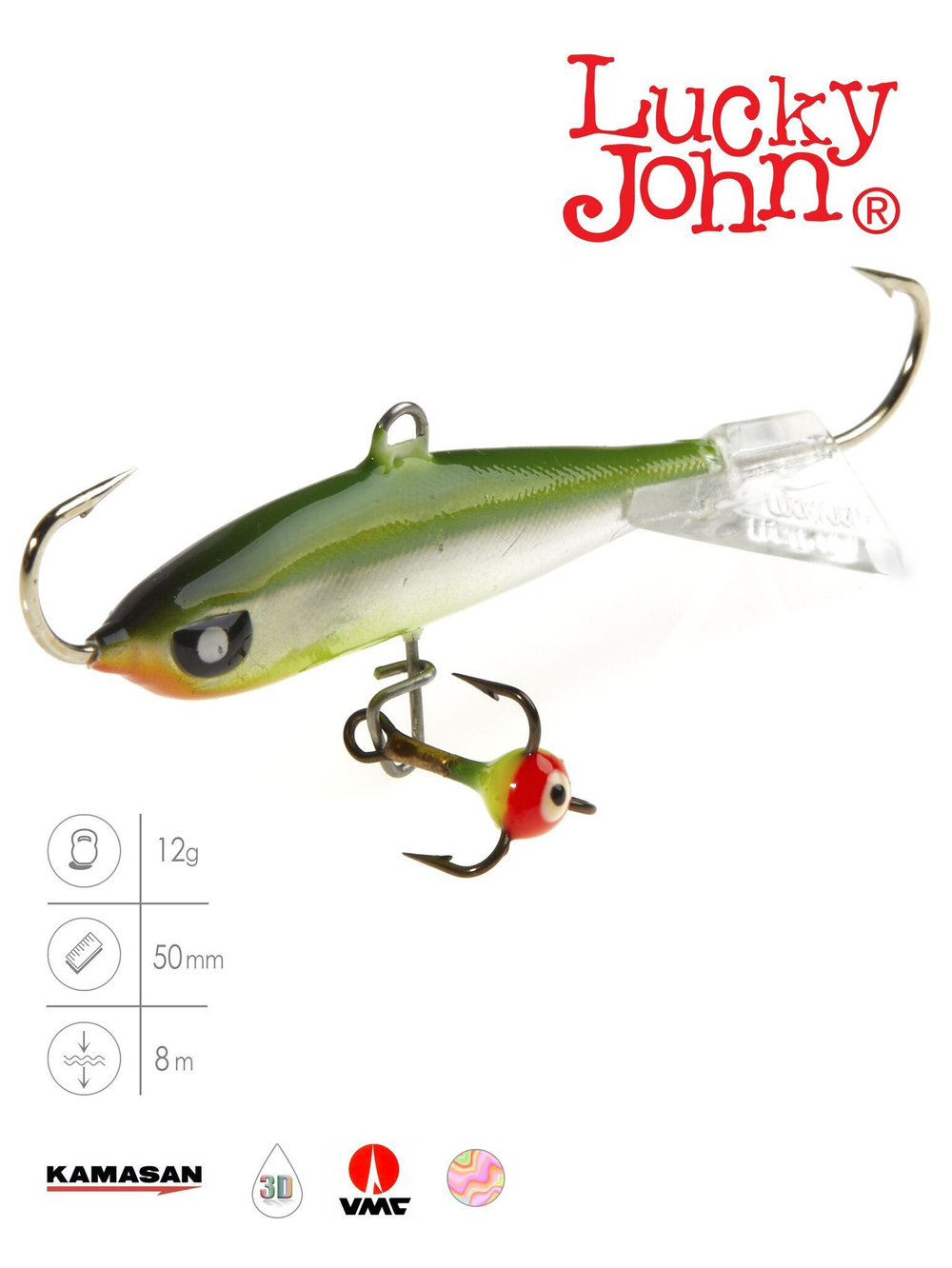 Балансир Lucky John NORDIC 4 с тройником 40мм/41H блистер