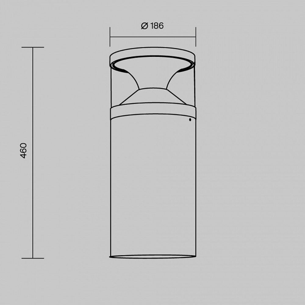 Наземный низкий светильник Maytoni Pyro O496FL-L21B3K1
