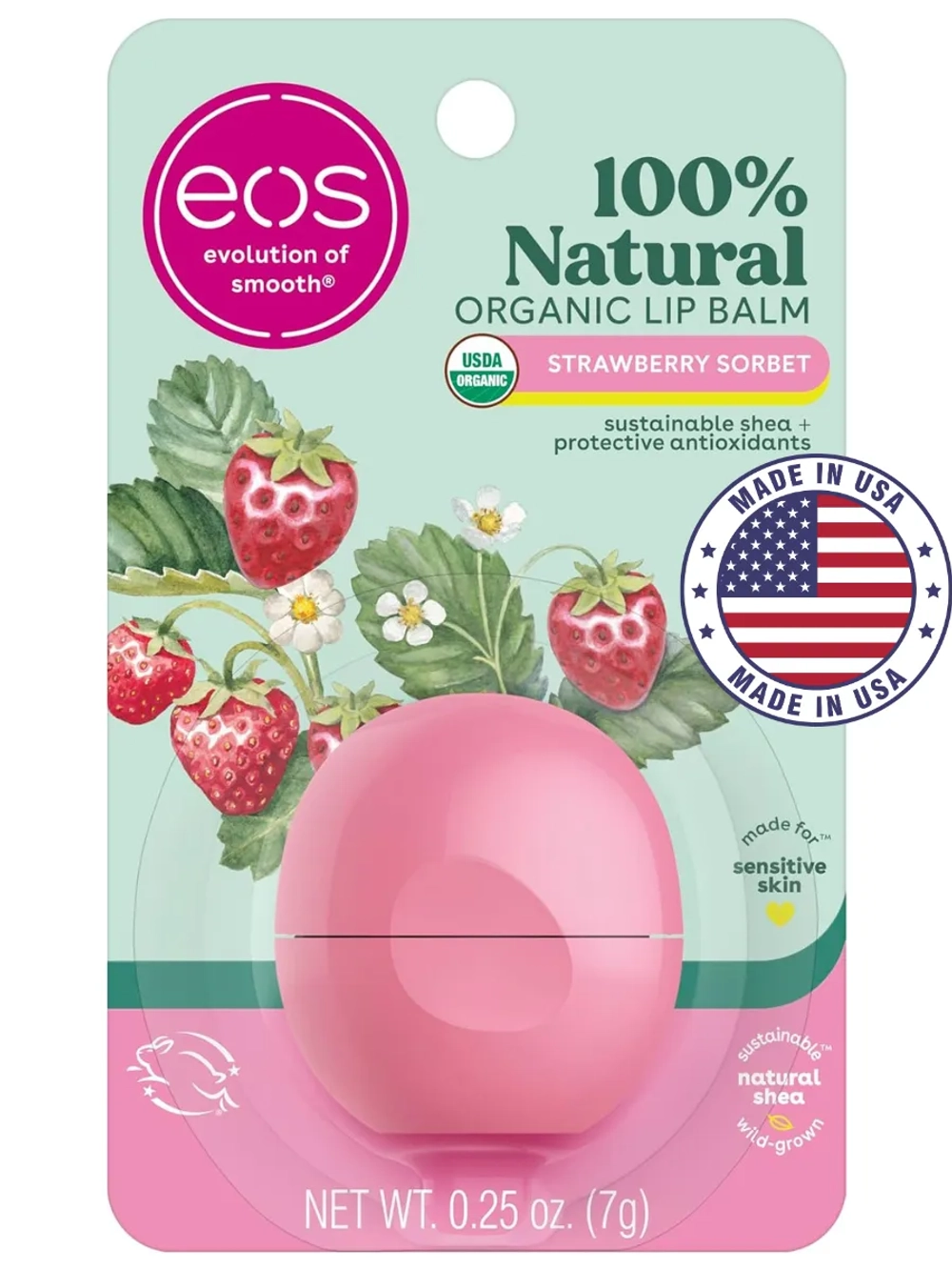 Бальзам для губ 111 клубничный сорбет 7 г