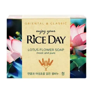 Мыло туалетное с экстрактом лотоса RICE DAY Lotus Flower Soap 100 гр