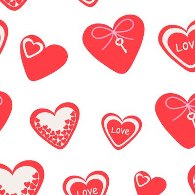 День святого Валентина сердца